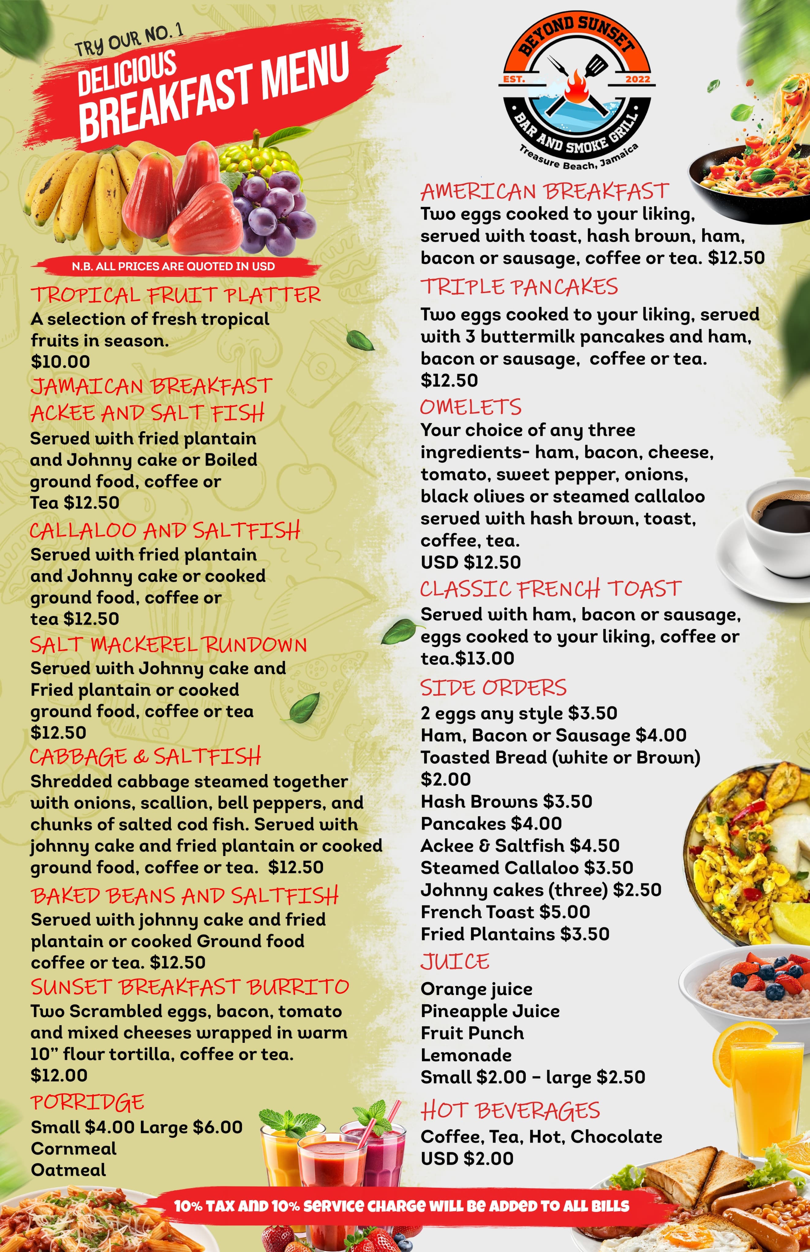 Eat At Beyond Sunset Resort